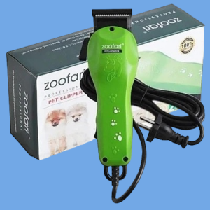 Aparat de tuns PETU pentru animale cu 4 accesorii incluse putere 10W Verde