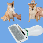 Perie cu feon 2 in 1 pentru animale PETU