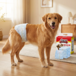 Scutece de unică folosință pentru câini masculi, mărime L (63–80 cm), protecție antiscurgere, set 8 bucăți