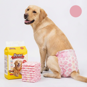 Scutece de unică folosință pentru câini femele, mărime XXL (40–63 cm), protecție antiscurgere, set 8 bucăți